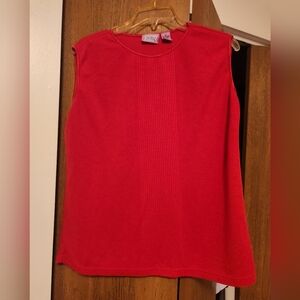 Premier International Ladies Plus 1x Red Sleeveless Top